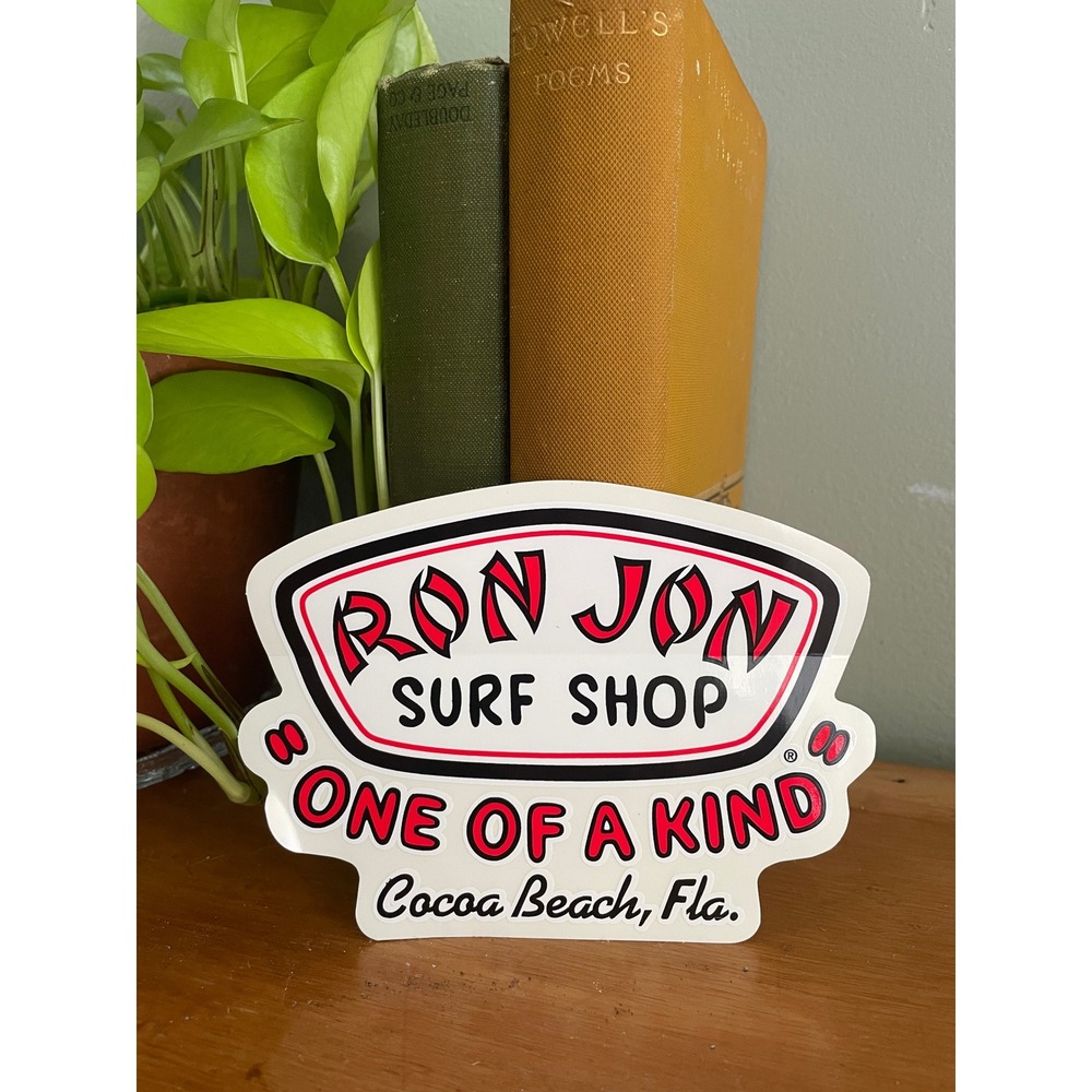 Ron Jon Surf Shop Cocoa Beach Florida One of a Kind Vinyl Decal Sticker 6 inch